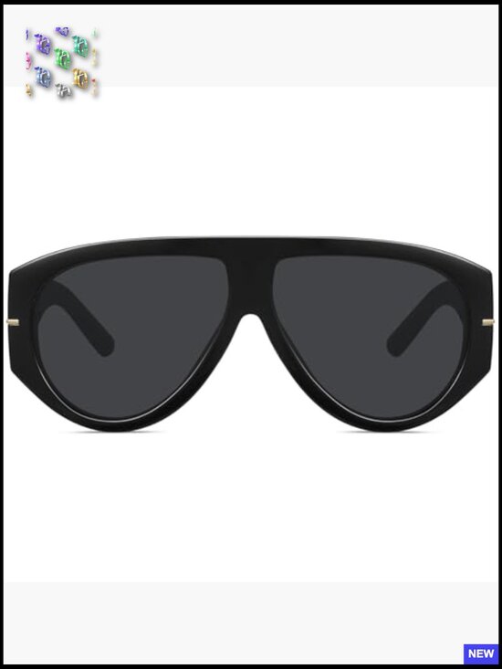Oversized Aviator Sunglasses Retro Trendy UV Protection Driving Traveling Unisex